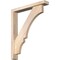Ekena Millwork Balboa Block Smooth Bracket w/ Offset Brace, Douglas Fir, 3 1/2"W x 22"D x 26"H BKT0402X22X26BOA05SDF - alternate 1
